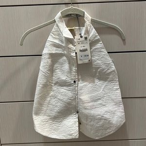 White Zara halter top brand new
